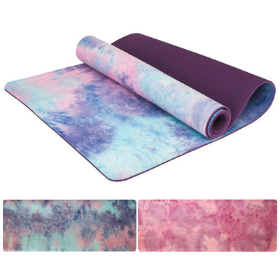 Tie-dye Suede Yoga Mat